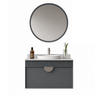 Molino აბაზანის ავეჯის ქვედა ნაწილი Grey/Silver