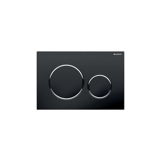 115.882.KM.1 Sigma20 black, bright chrome-plated ჩამრეცხი მექანიზმის ღილაკი