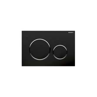 115.882.14.1 Sigma20 black matt, bright chrome-plated ჩამრეცხი მექანიზმის ღილაკი