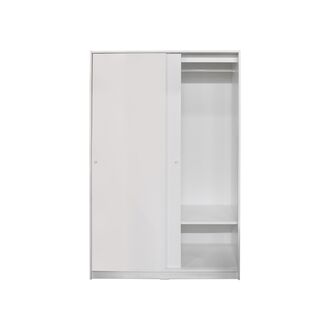 sliding wardrobe, white, 117x176 cm KLEPPSTAD