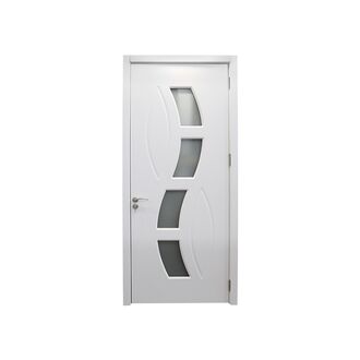 კარი მდფ MQ51 White Ash 3023-6 2200x820x100 (მინით)