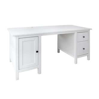 ოფისის მაგიდა 155x65 თეთრი HEMNES N