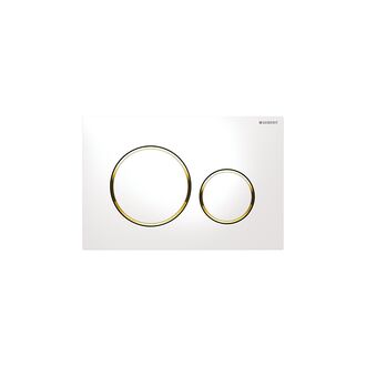 115.882.KK.1 Geberit Sigma20 white gold-plated ჩამრეცხი
