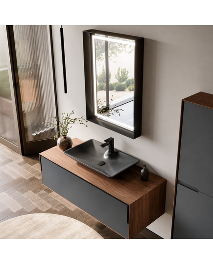 აბაზანის ავეჯის ქვედა ნაწილი CRAFT 100 WALNUT- antracite