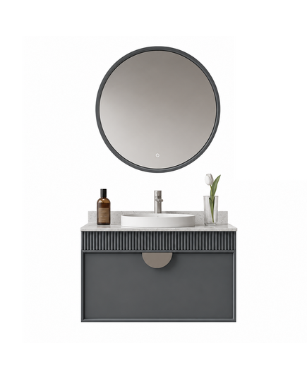 Molino აბაზანის ავეჯის ქვედა ნაწილი Grey/Silver