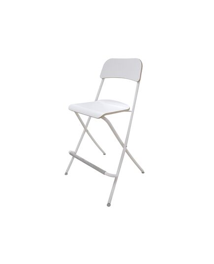 bar chair, white, 63 cm, drop-leaf FRANKLIN